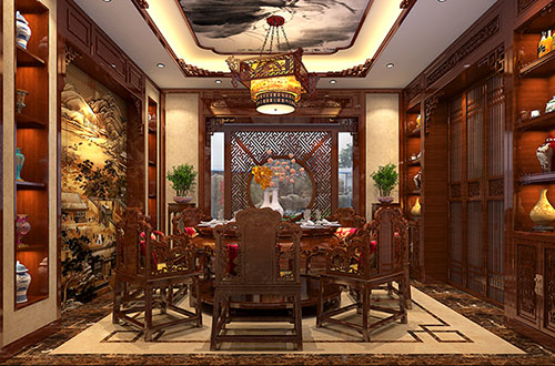 兰州温馨雅致的古典中式家庭装修设计效果图
