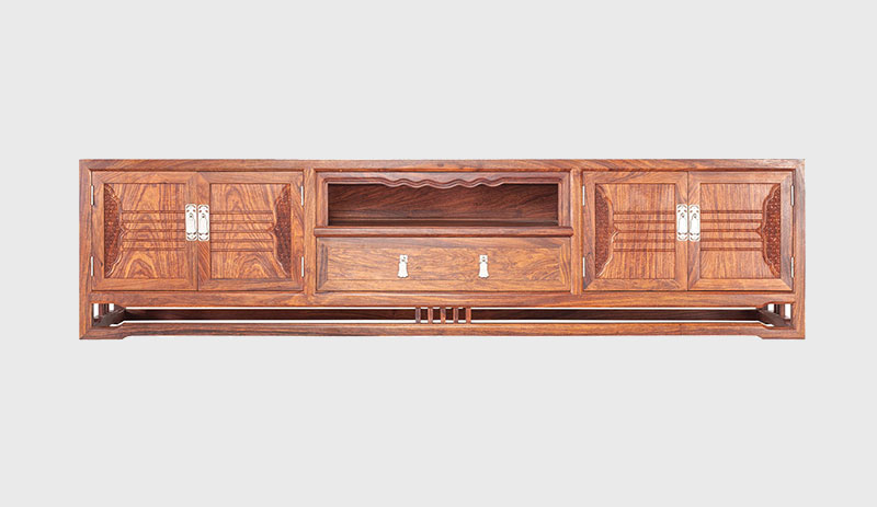 兰州刺猬紫檀电视柜低柜现代中式全实木电视柜客厅高低柜
